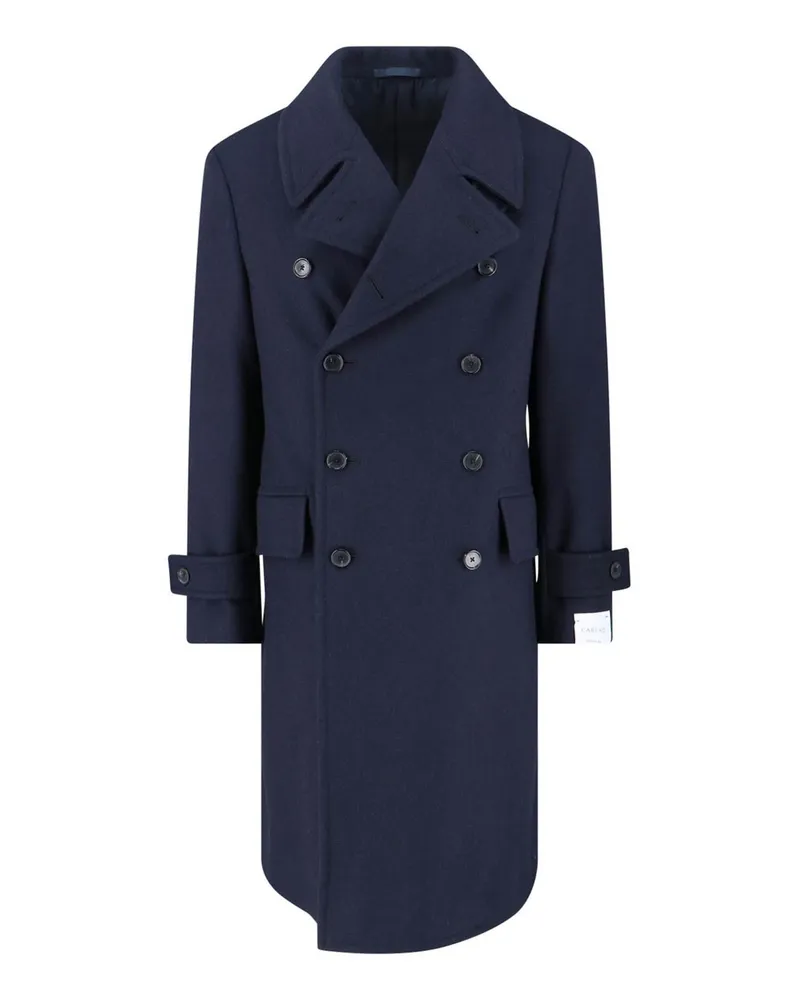 Caruso Knielanger Mantel - Blau Blau