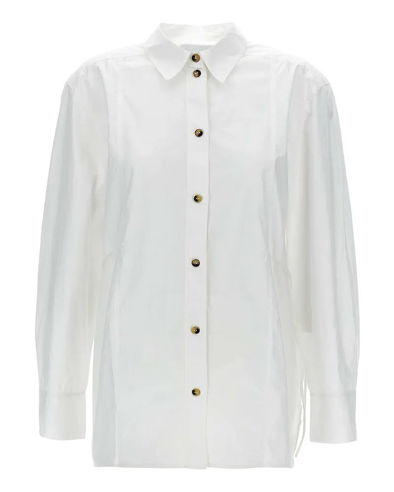Ganni Hemd - Weiß Weiß