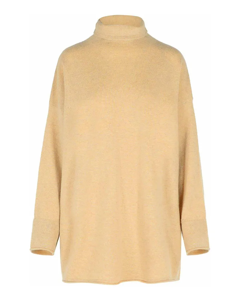Max Mara Rundhalspullover - Weiß Weiß