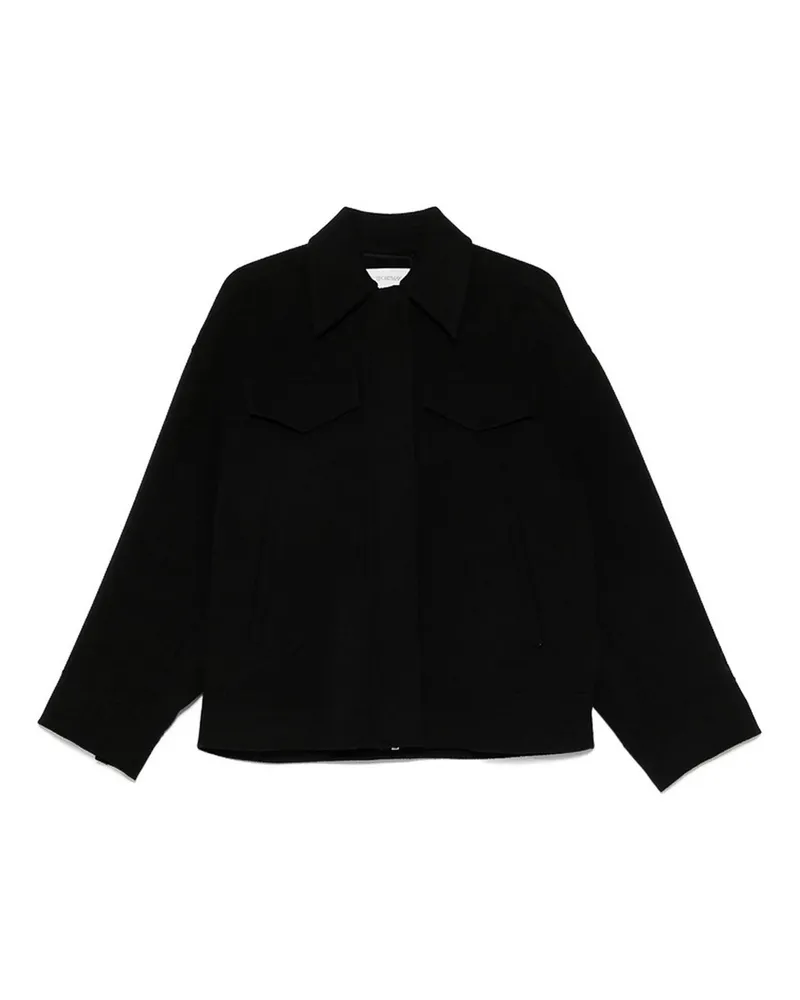 SPORTMAX Kurzer Mantel - Schwarz Schwarz
