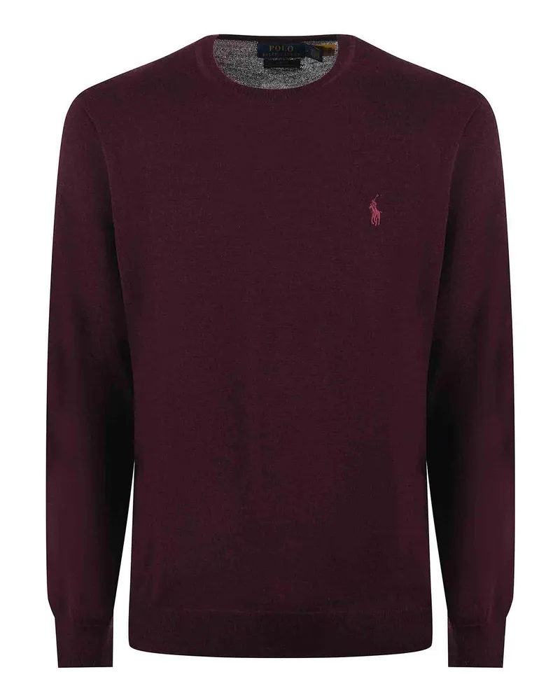 Ralph Lauren Rundhalspullover - Dunkelrot Dunkelrot