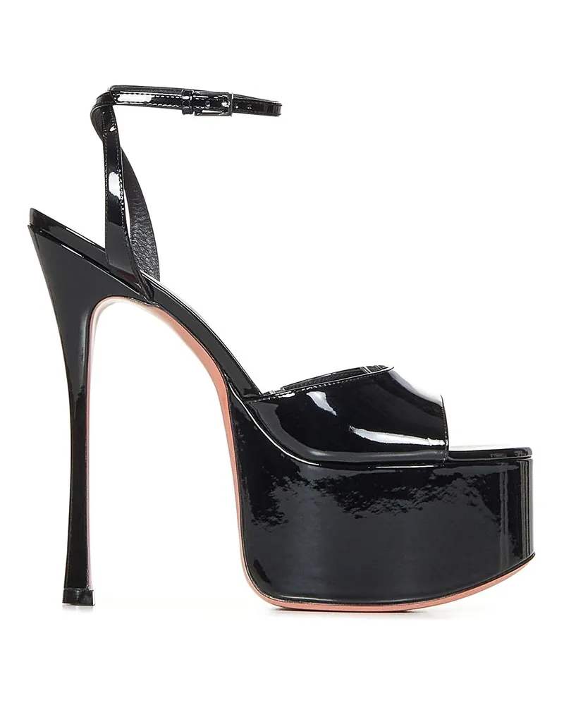 Amina Muaddi Sandalen - Schwarz Schwarz