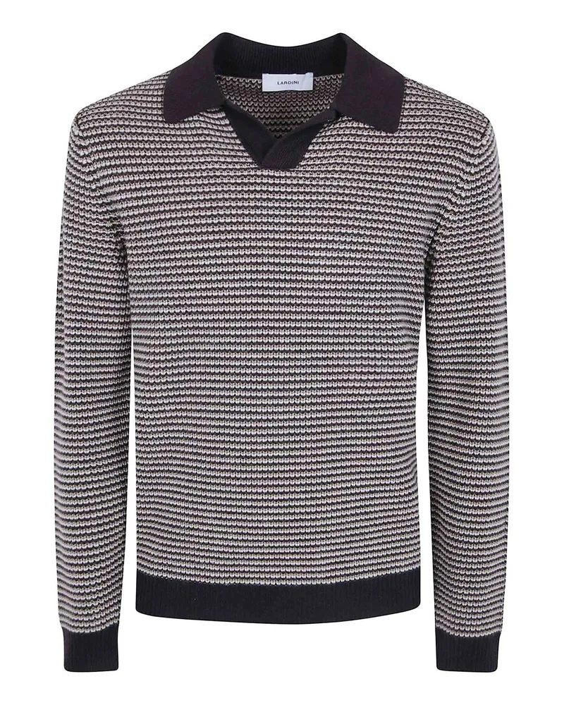 LARDINI Poloshirt - Schwarz Schwarz
