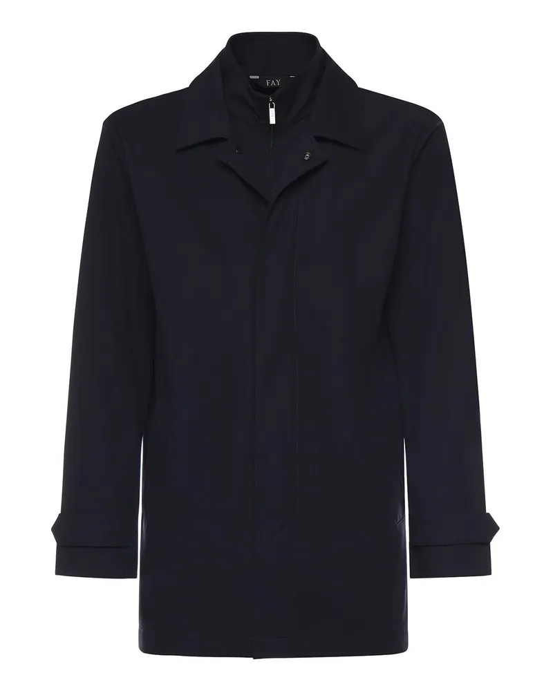 Fay Knielanger Mantel - Blau Blau