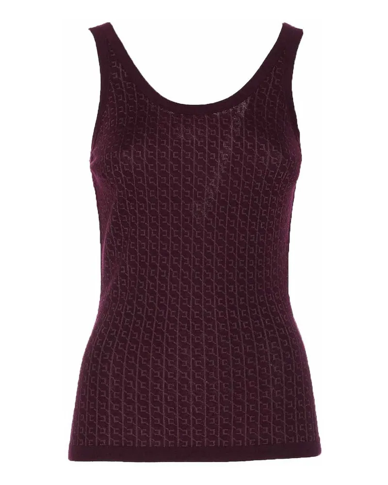 Elisabetta Franchi Top - Dunkelrot Dunkelrot