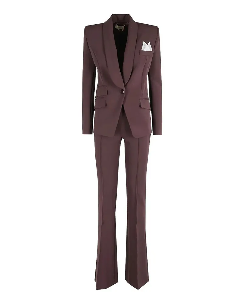 Elisabetta Franchi Eleganter Anzug - Rot Rot