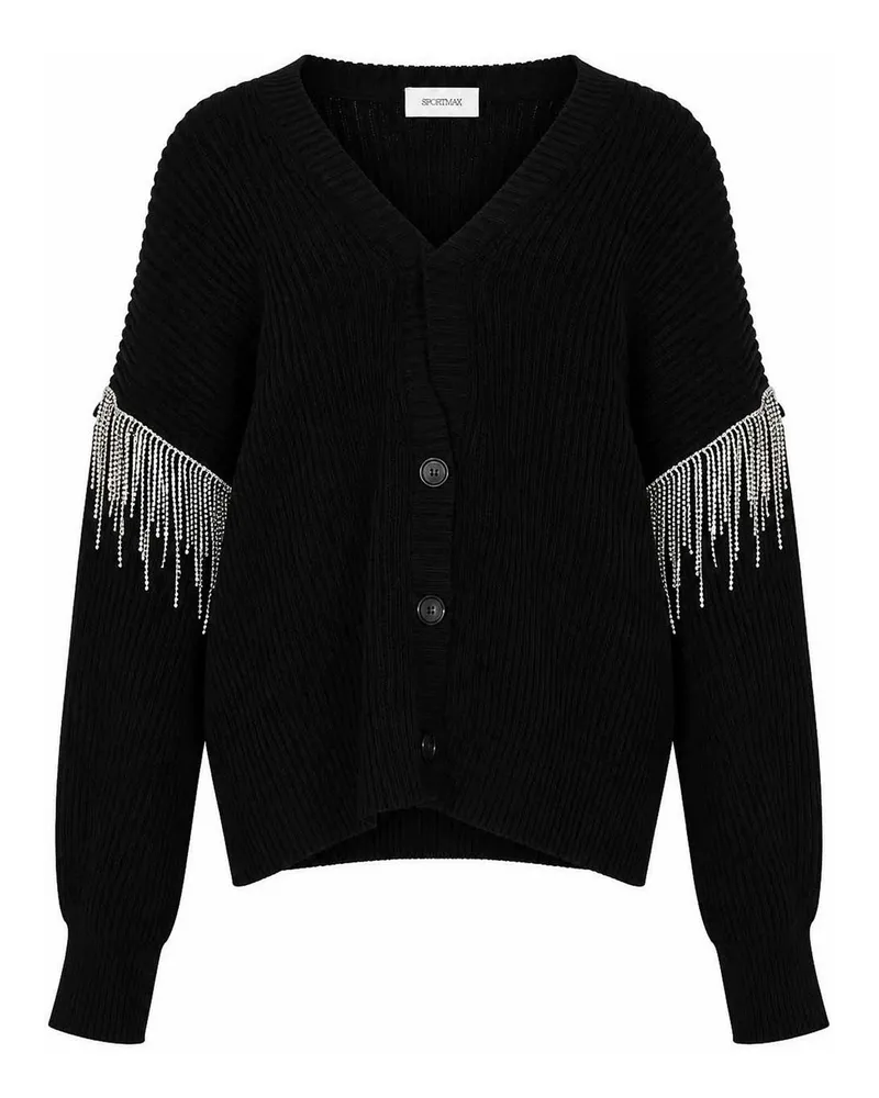 SPORTMAX Cardigan - Schwarz Schwarz