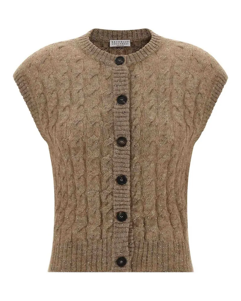 Brunello Cucinelli Weste - Braun Braun