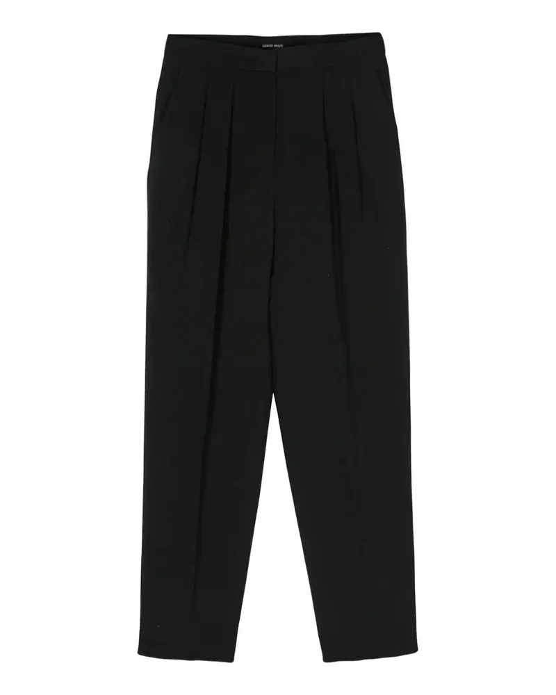 Giorgio Armani Casual Hose - Schwarz Schwarz