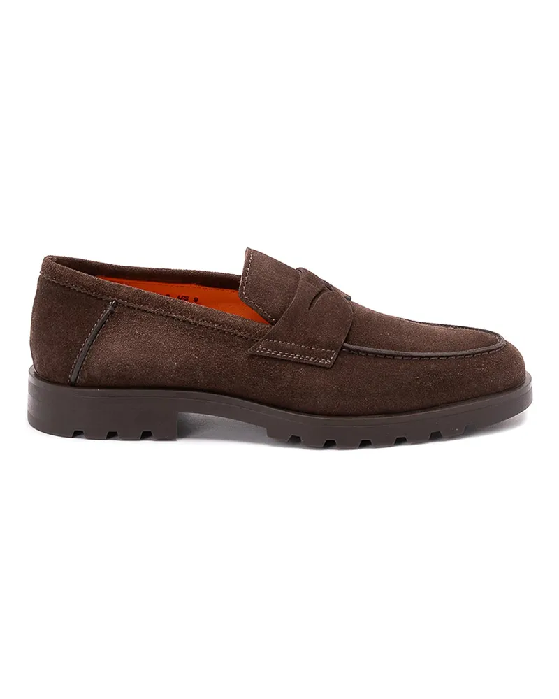 Santoni Mokassins - Dunkelbraun Dunkelbraun