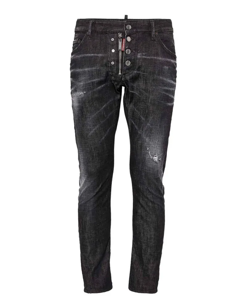 Dsquared2 Straight Leg Jeans - Schwarz Schwarz