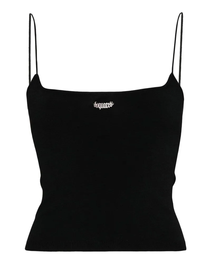 Dsquared2 Top - Schwarz Schwarz