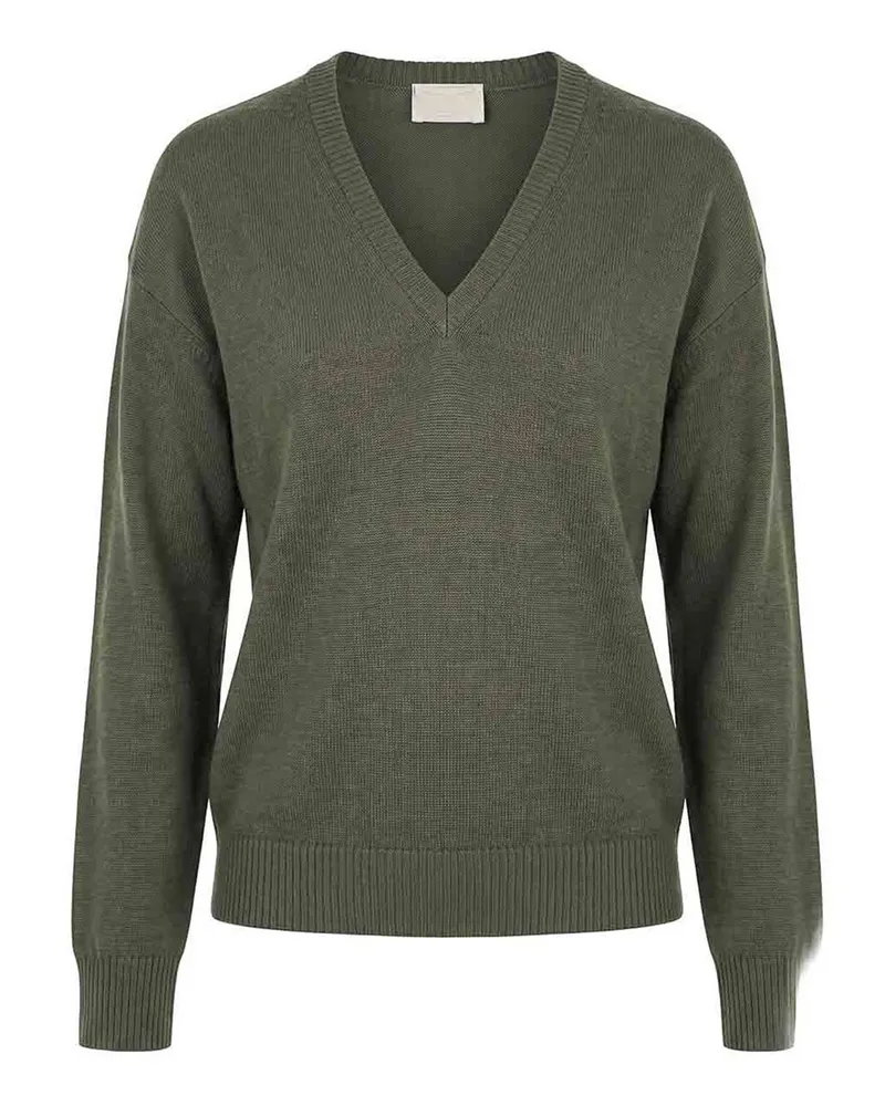Drumohr  V-Pullover - Weiß Weiß