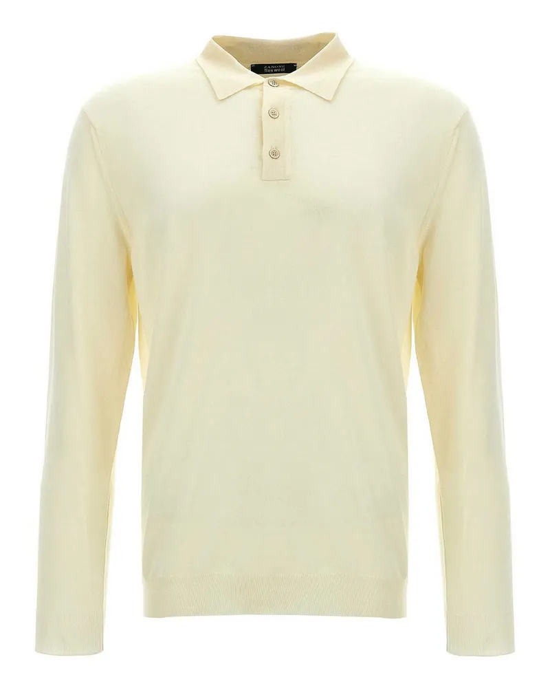 Zanone Poloshirt - Weiß Weiß
