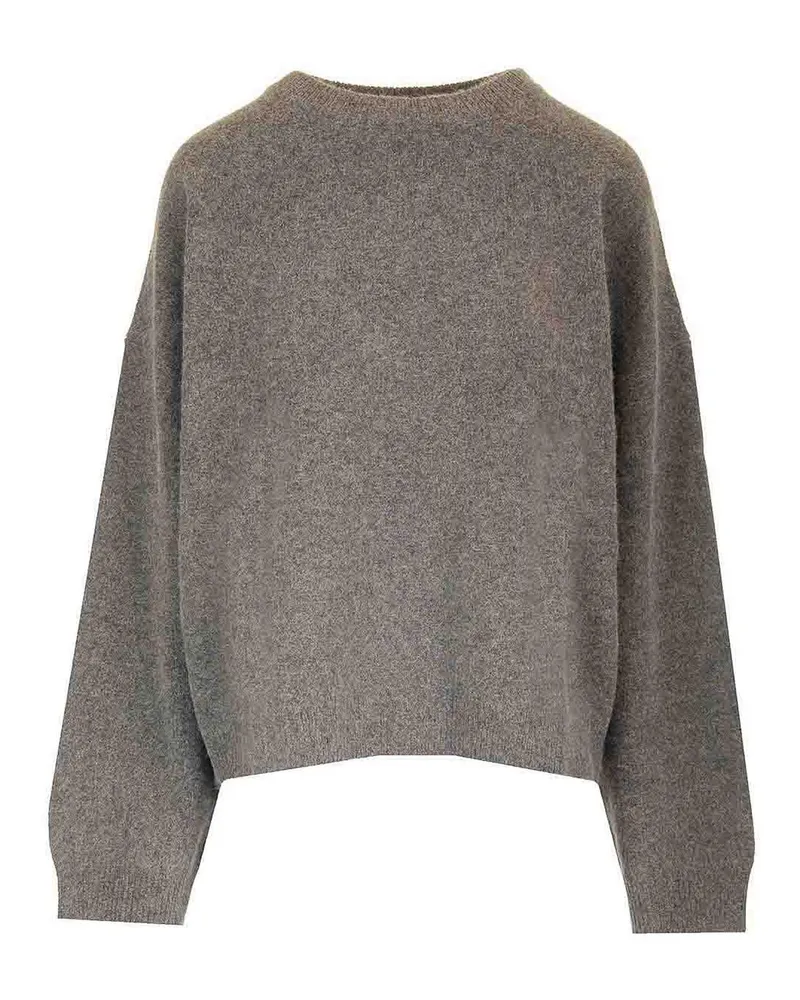 Loulou Studio Rundhalspullover - Grau Grau