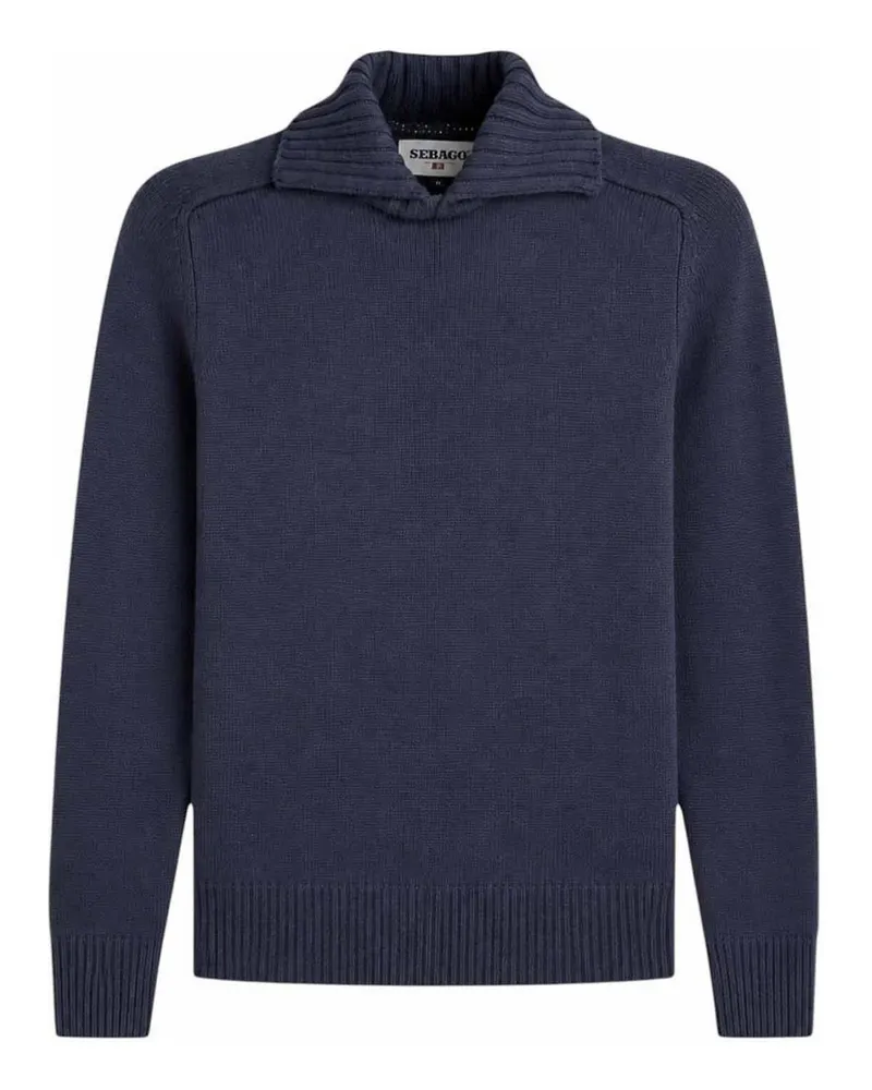 Sebago Rollkragenpullover - Blau Blau