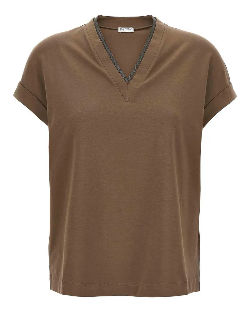 Brunello Cucinelli T-Shirt - Braun Braun