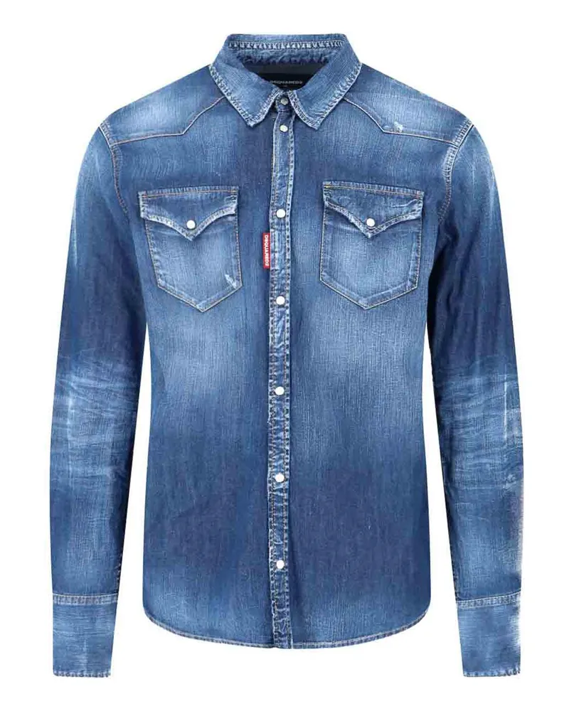 Dsquared2 Hemd - Blau Blau