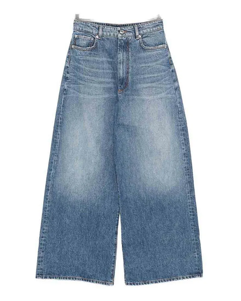 SPORTMAX Straight Leg Jeans - Blau Blau
