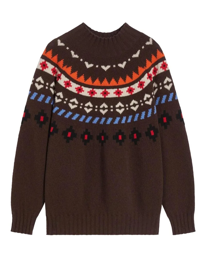 Max Mara Rundhalspullover - Bunt Bunt