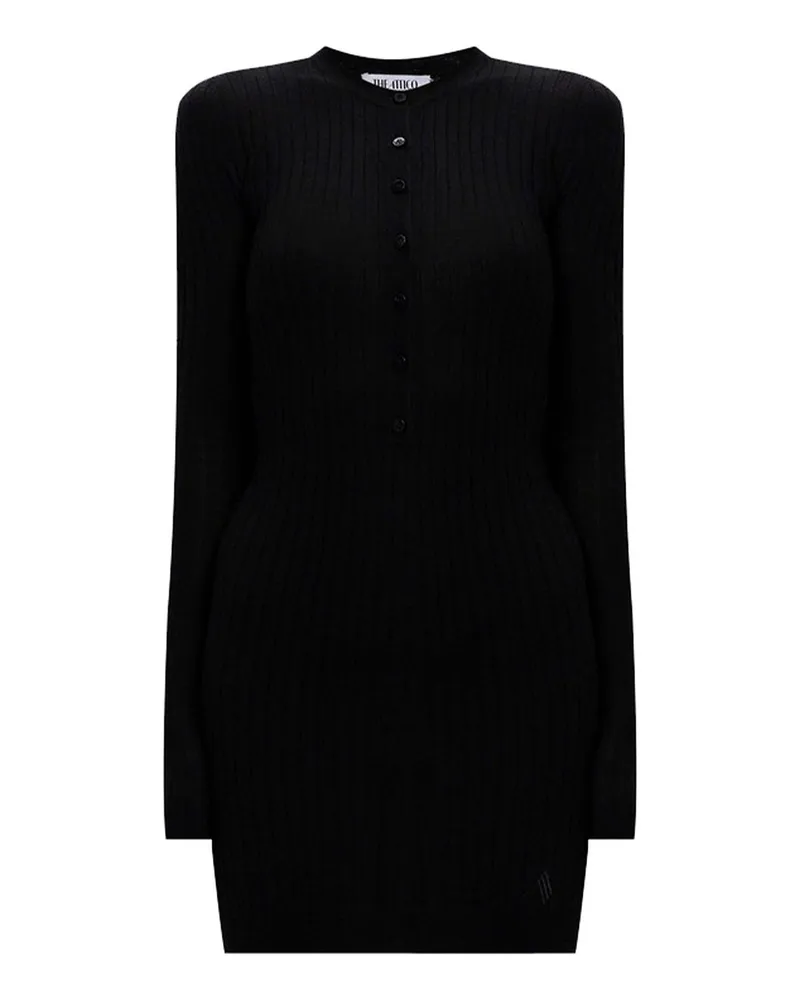 ATTICO Knielanges Kleid - Schwarz Schwarz