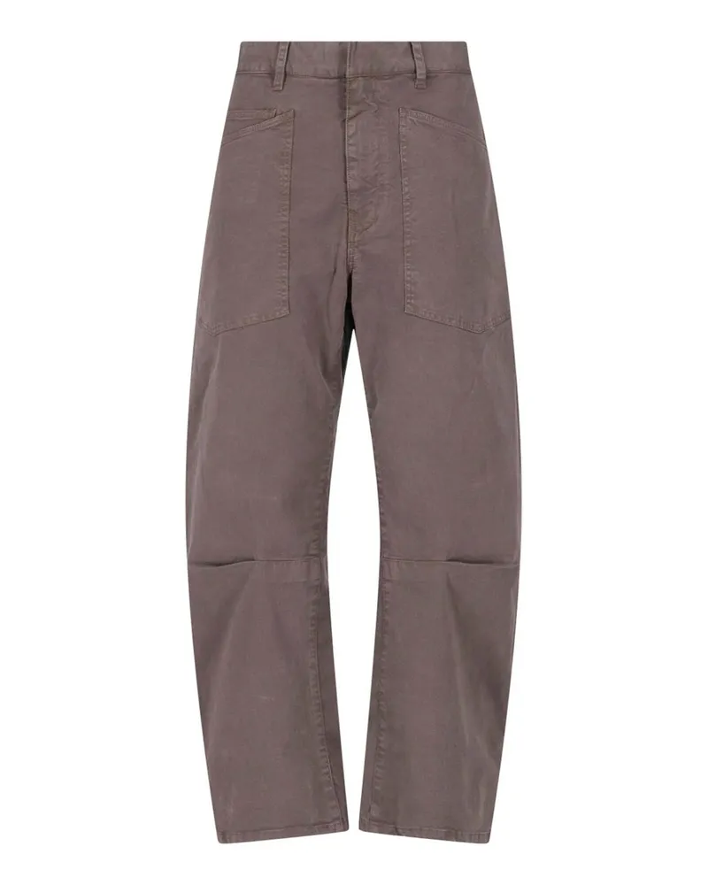 Nili Lotan Casual Hose - Braun Braun