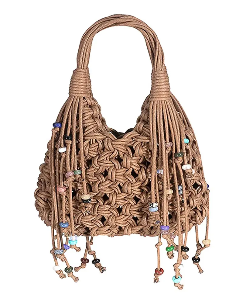 HIBOURAMA Schultertasche - Braun Braun