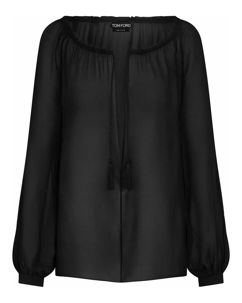 Tom Ford Bluse - Schwarz Schwarz