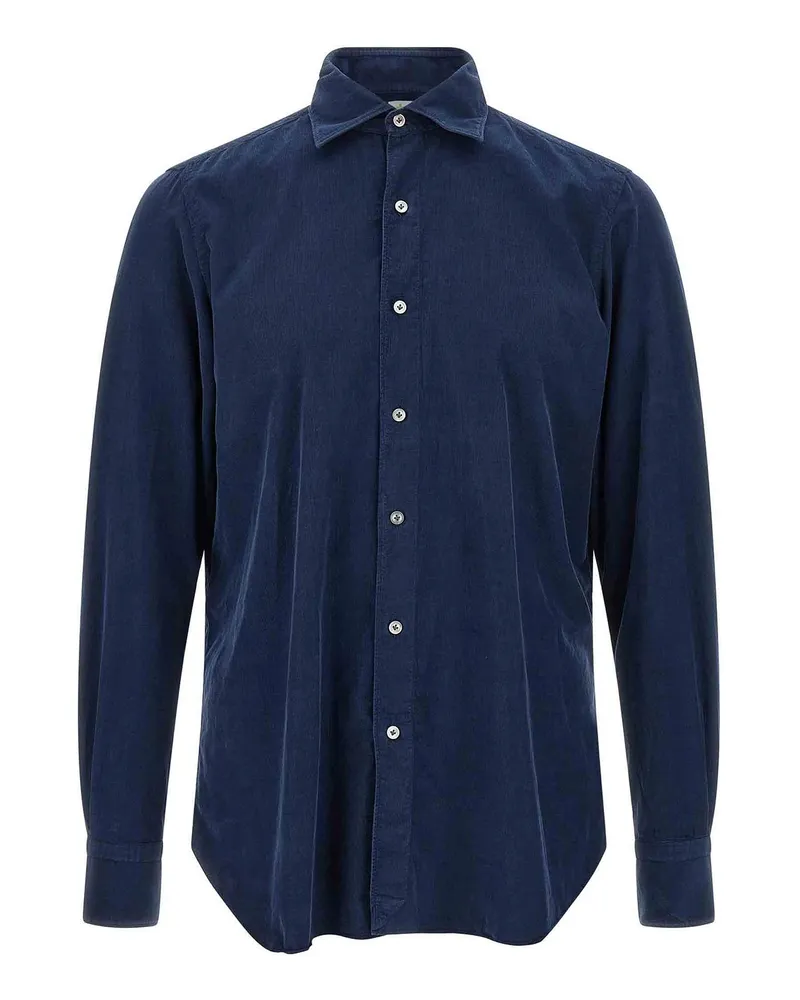 Finamore 1925 Hemd - Blau Blau