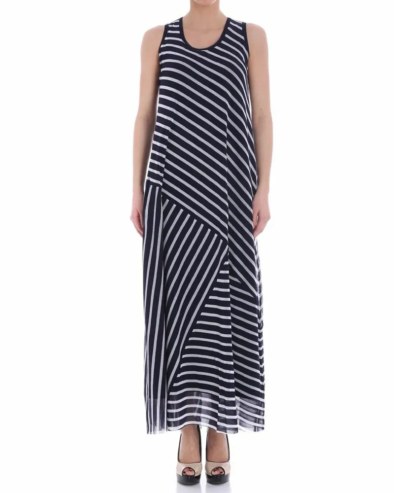 FUZZI Knielanges Kleid - Blau Blau