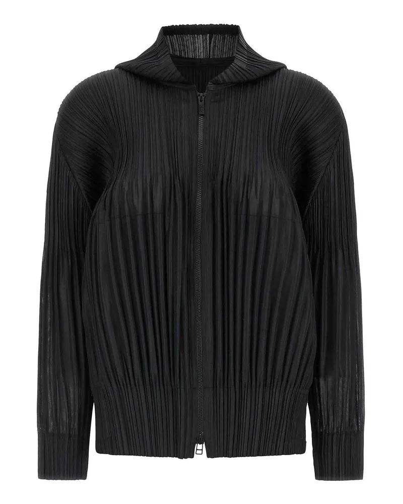 Issey Miyake Bluse - Schwarz Schwarz