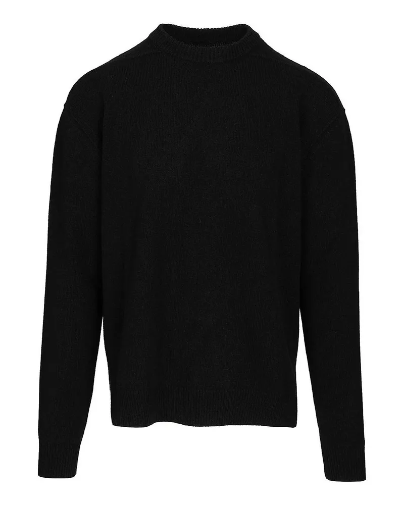 Rick Owens Rundhalspullover - Schwarz Schwarz