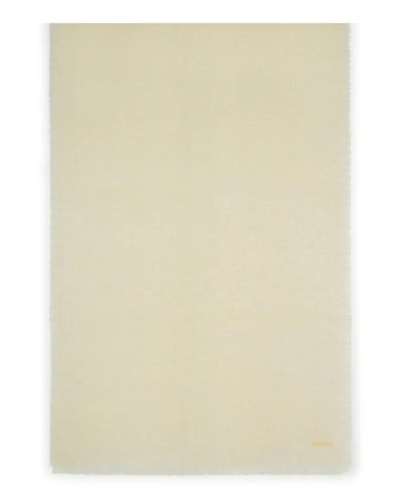 Max Mara Schal - Weiß Weiß