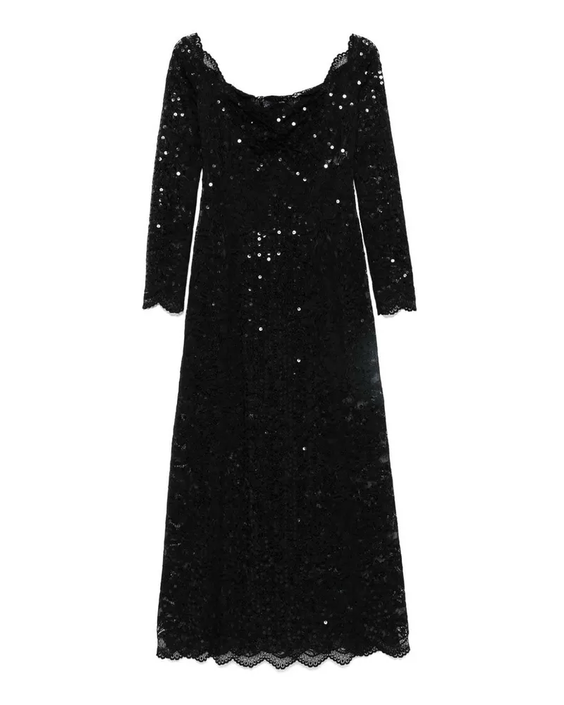 Paco Rabanne Maxikleid - Schwarz Schwarz