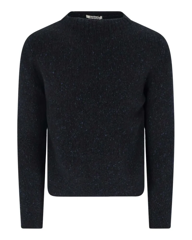 AURALEE Rundhalspullover - Blau Blau