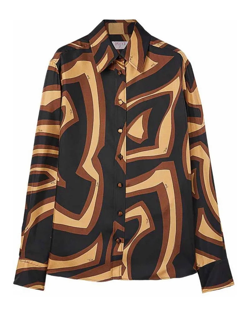 Emilio Pucci Hemd - Schwarz Schwarz