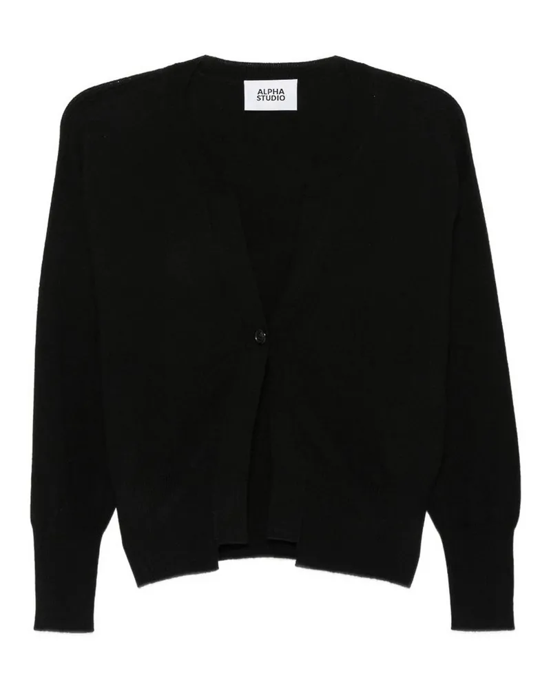 Alpha Studio Cardigan - Schwarz Schwarz
