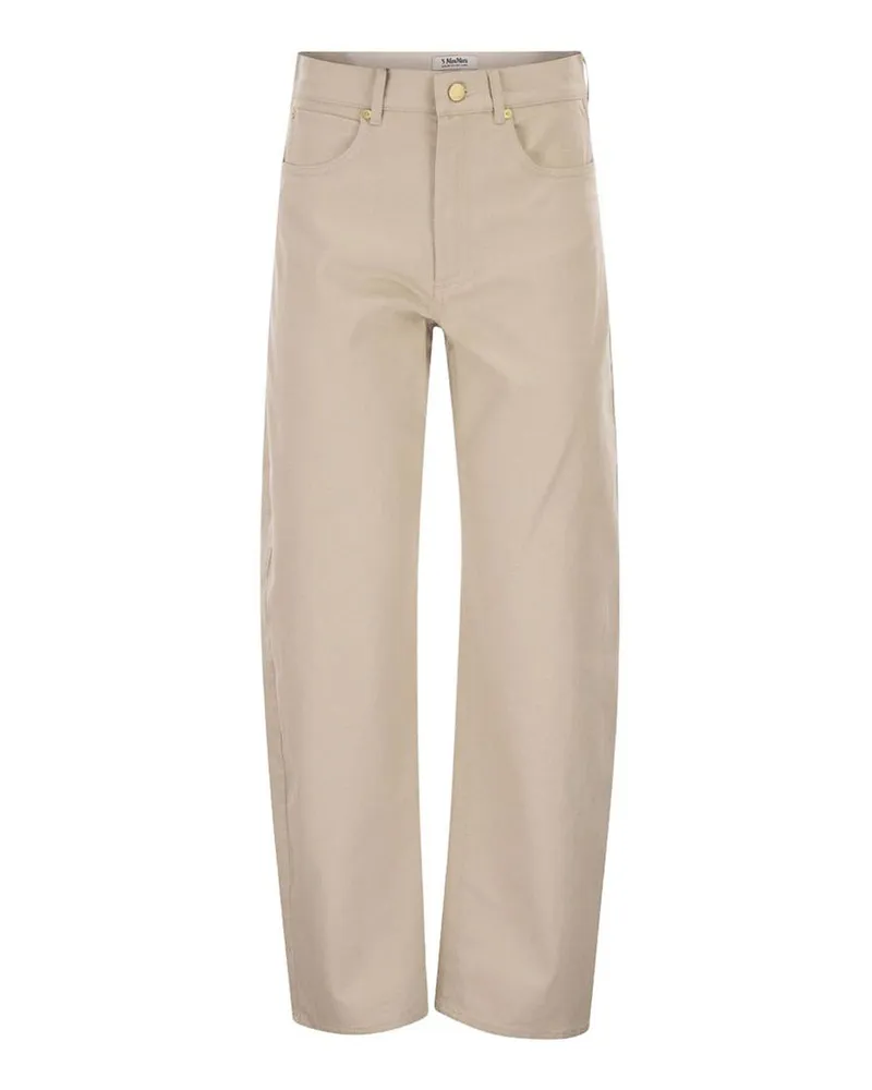 Max Mara Straight Leg Jeans - Beige Beige