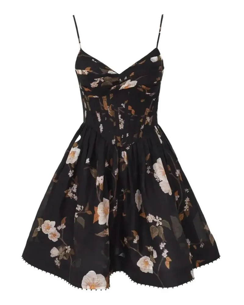 Zimmermann Kurzes Kleid - Schwarz Schwarz