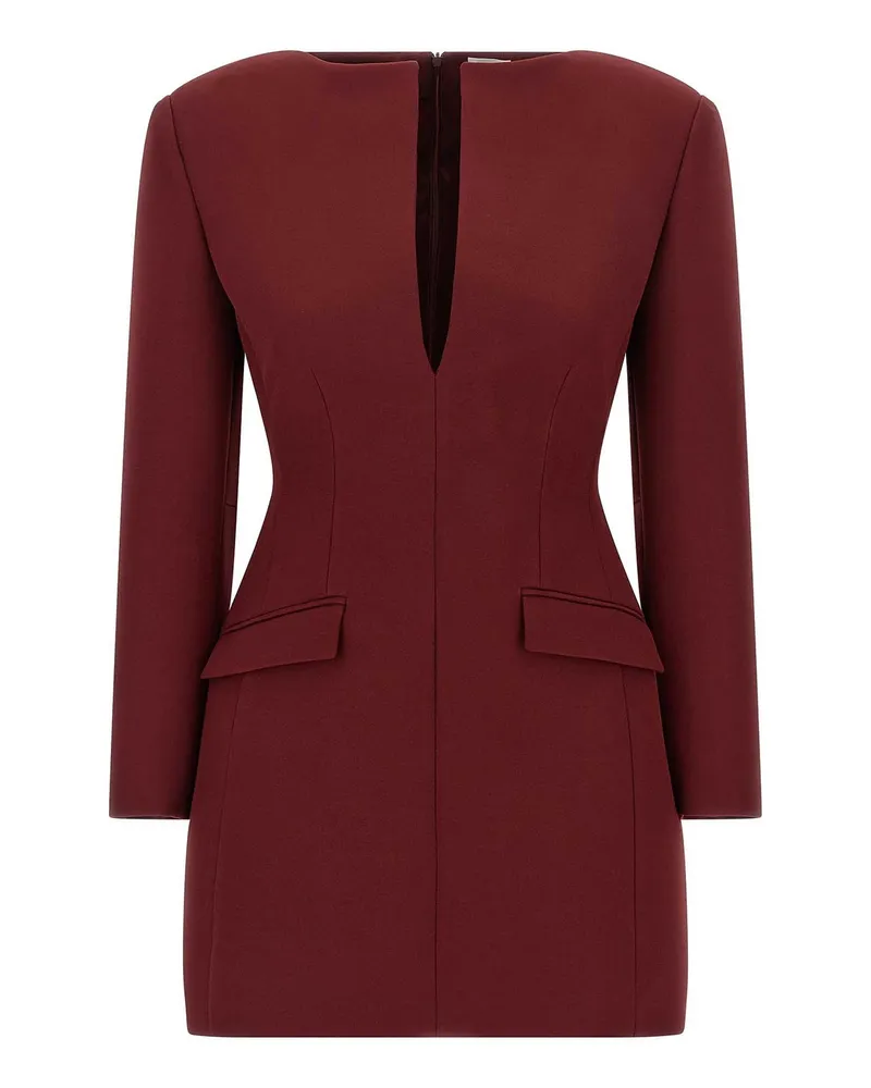 ANDAMANE Knielanges Kleid - Dunkelrot Dunkelrot