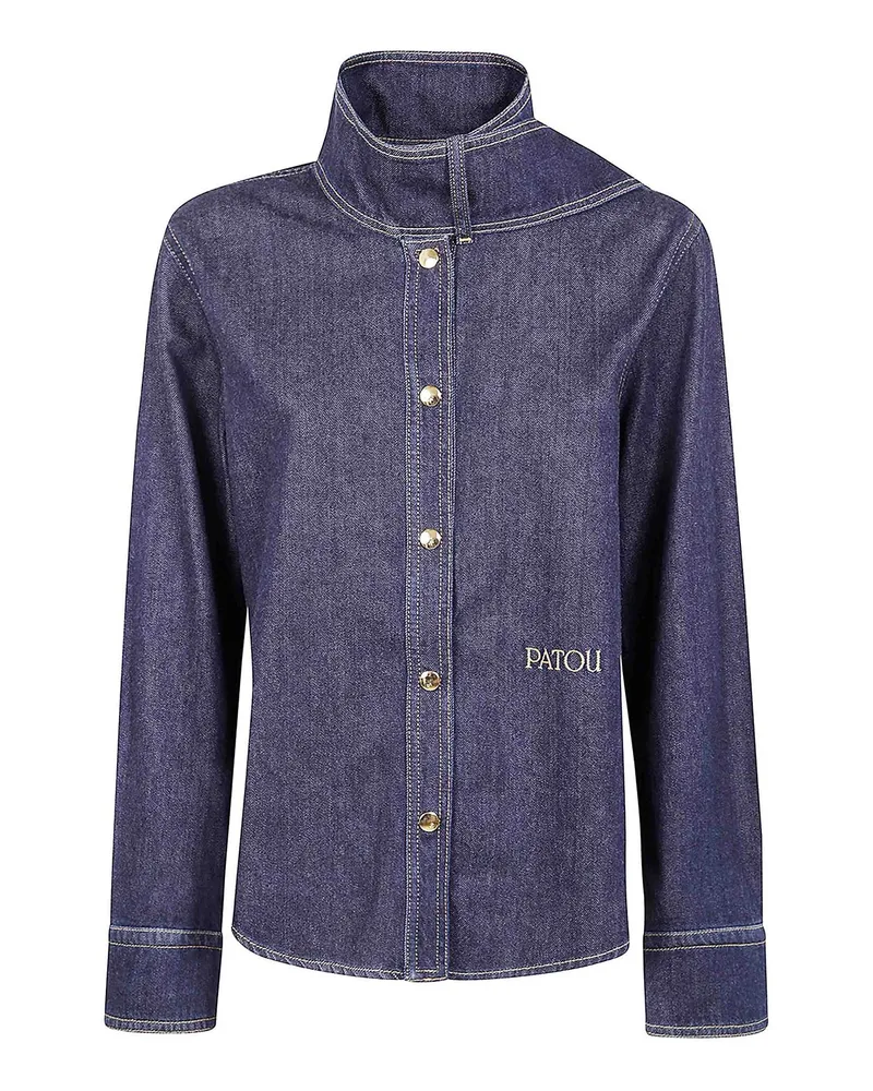 Patou Bluse - Blau Blau