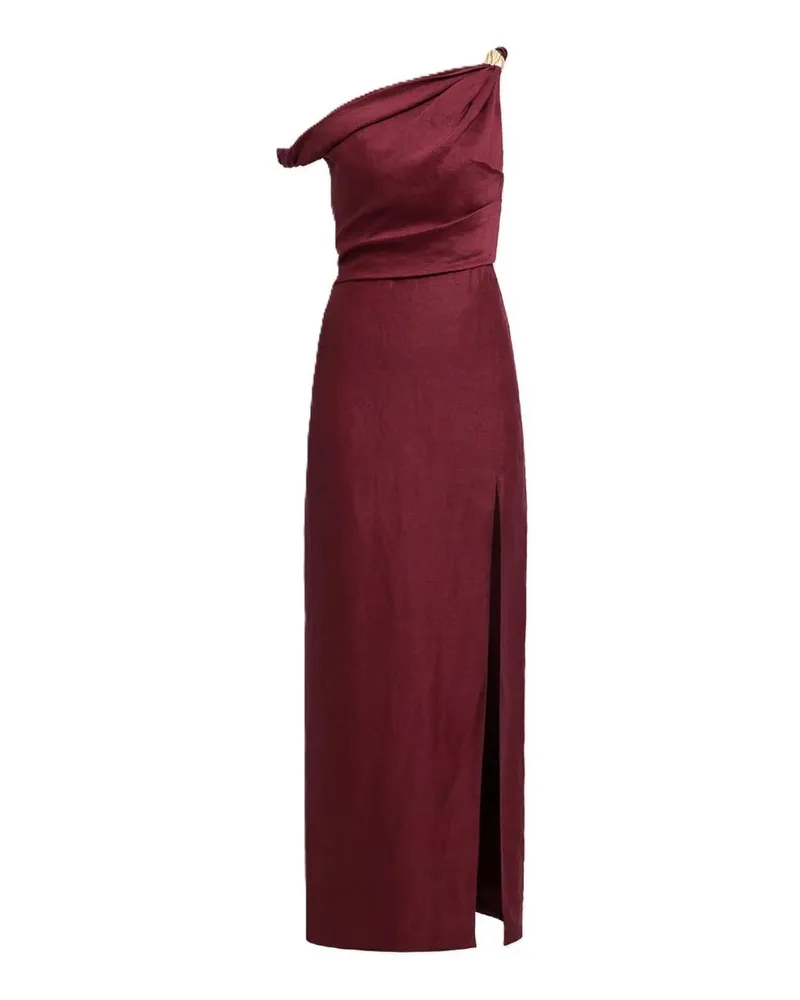 Aje. Knielanges Kleid - Dunkelrot Dunkelrot