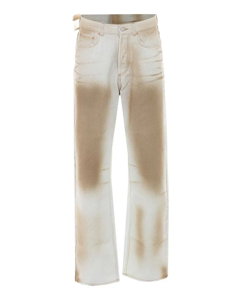 Magliano Straight Leg Jeans - Beige Beige