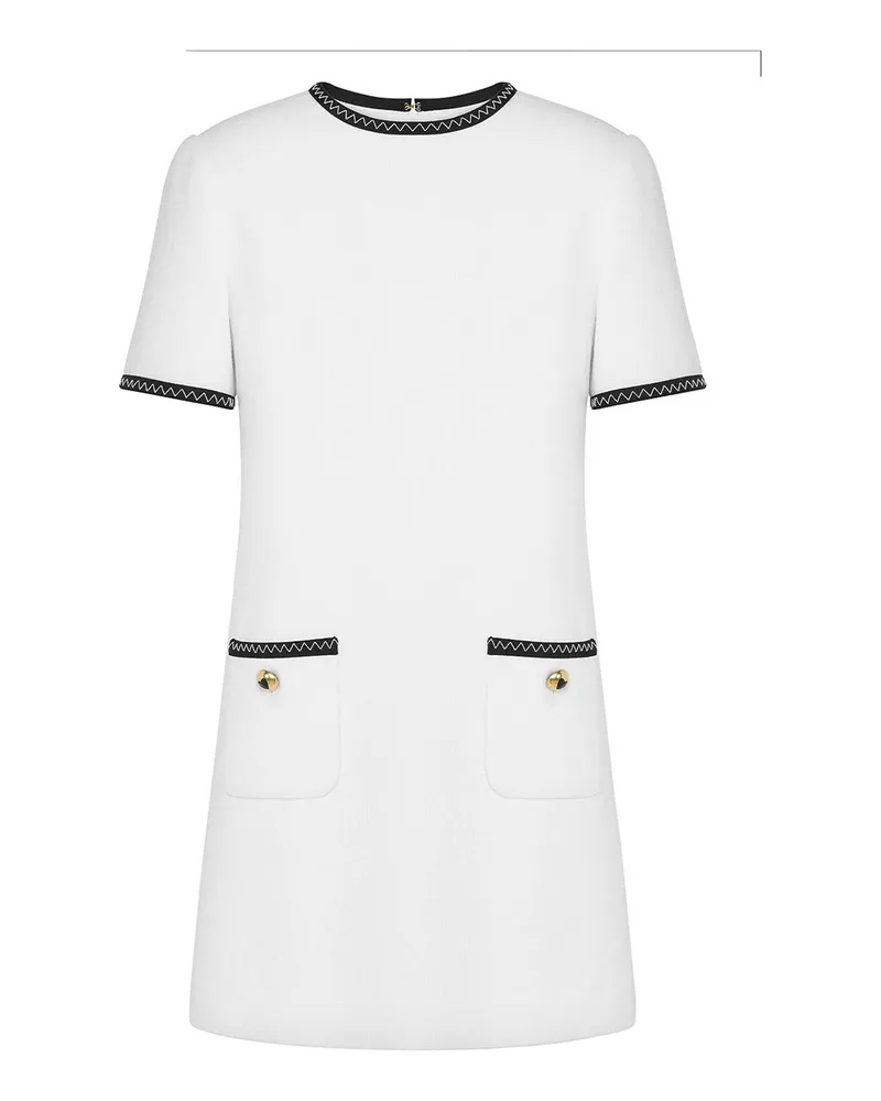 Moschino Rundhalspullover - Weiß Weiß