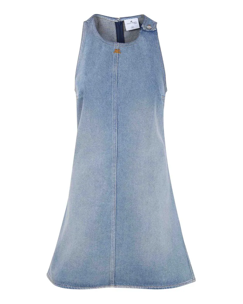 Courrèges Kurzes Kleid - Blau Blau