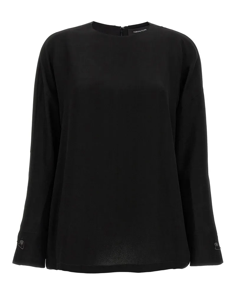 Fabiana Filippi Bluse - Schwarz Schwarz