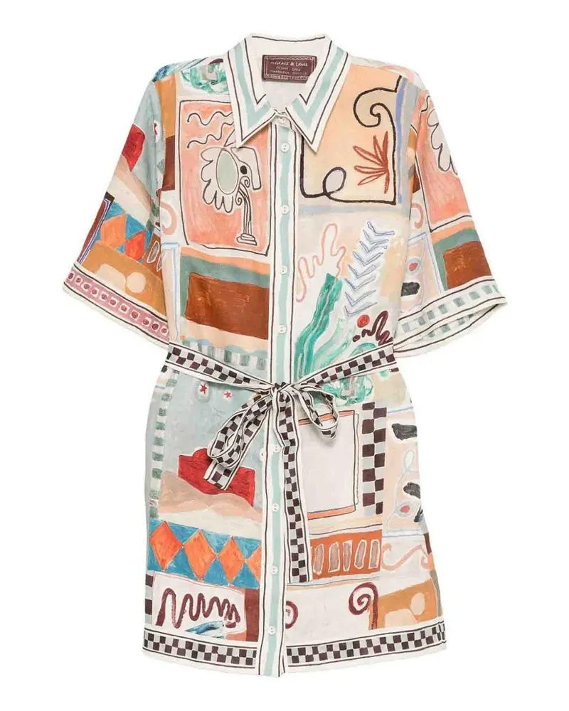 ALEMAIS Kurzes Kleid - Bunt Bunt