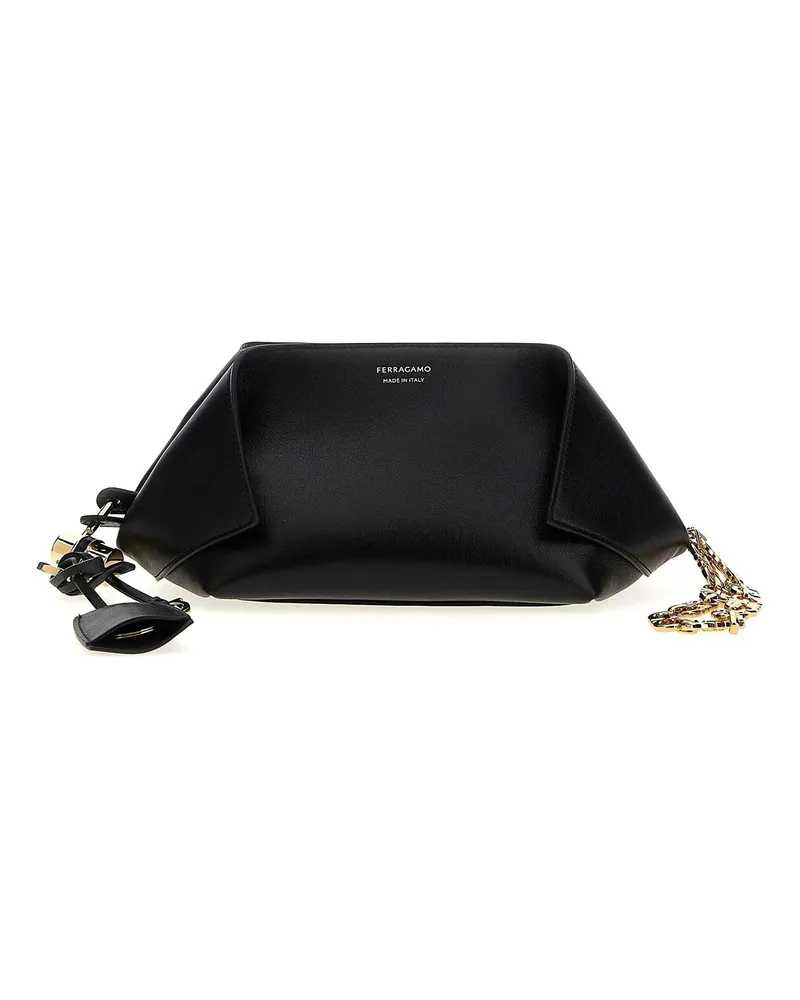 Ferragamo Clutch - Schwarz Schwarz