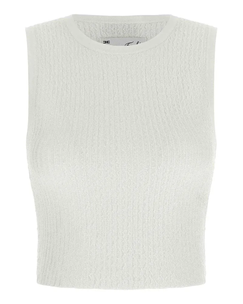 Elisabetta Franchi Top - Weiß Weiß