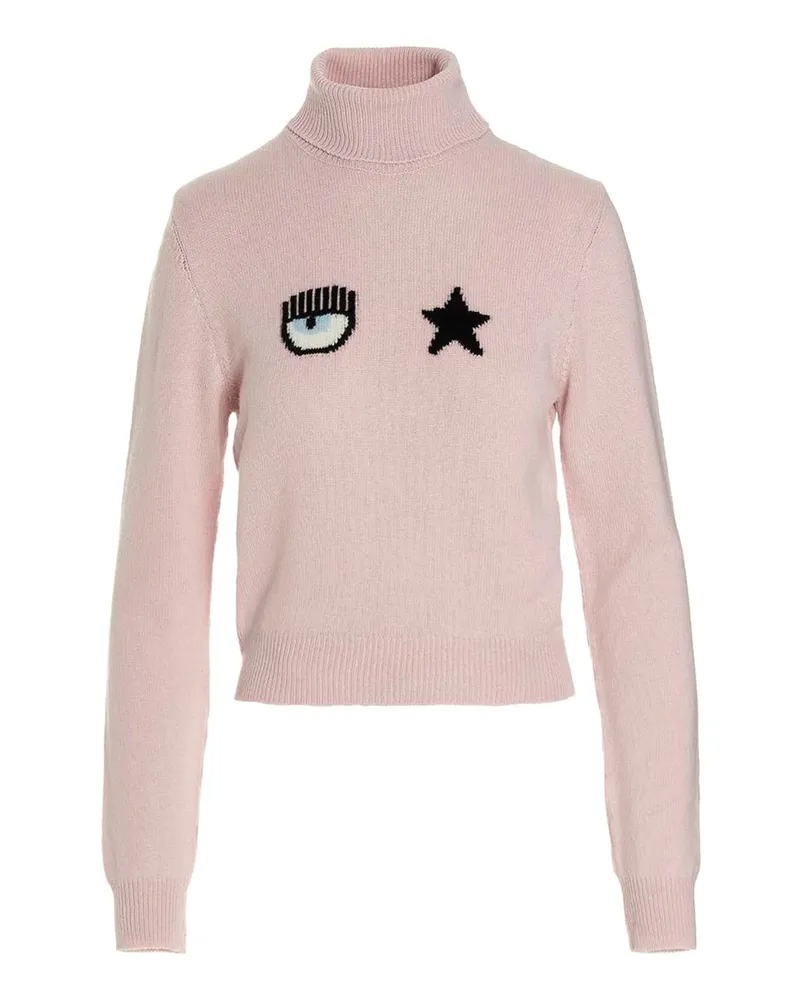 Chiara Ferragni Rollkragenpullover - Rosa Rosa